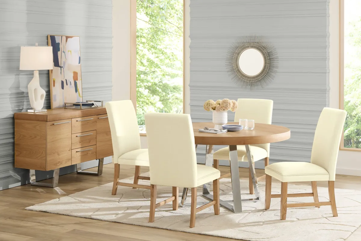 San Francisco Natural Round Dining Table