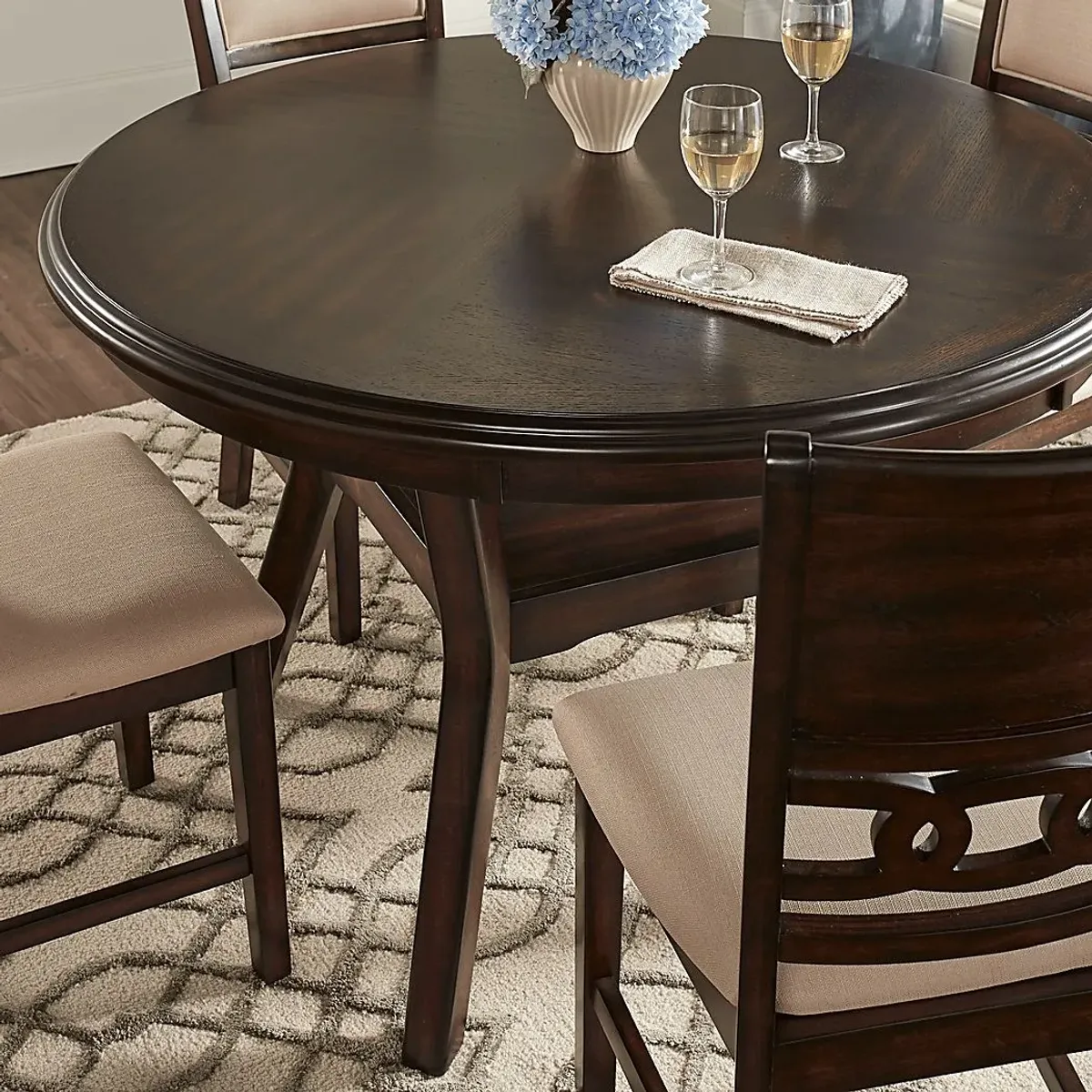 Brookgate Brown Cherry Round Dining Table