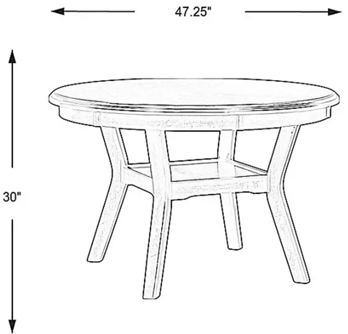 Brookgate Brown Cherry Round Dining Table