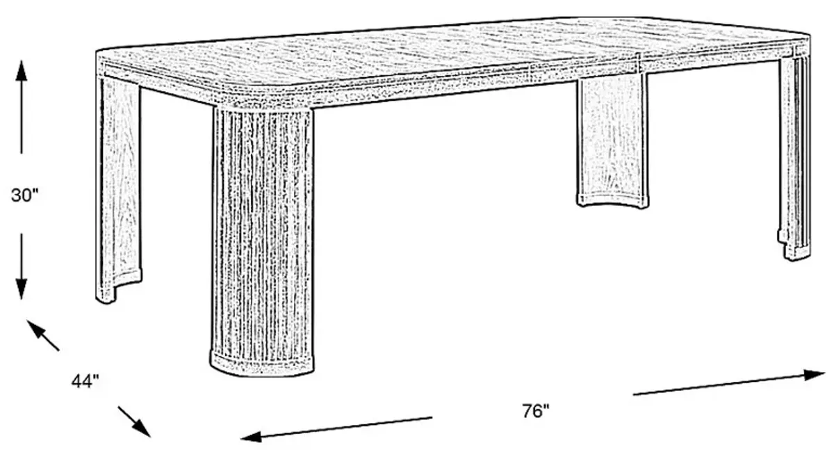 Sausalito Brown Dining Table