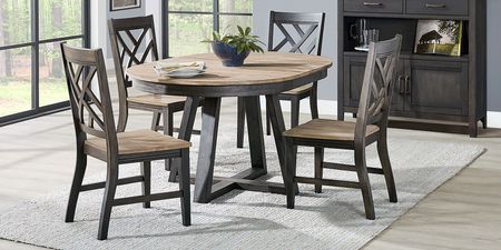Beacon Street Brown Round Dining Table