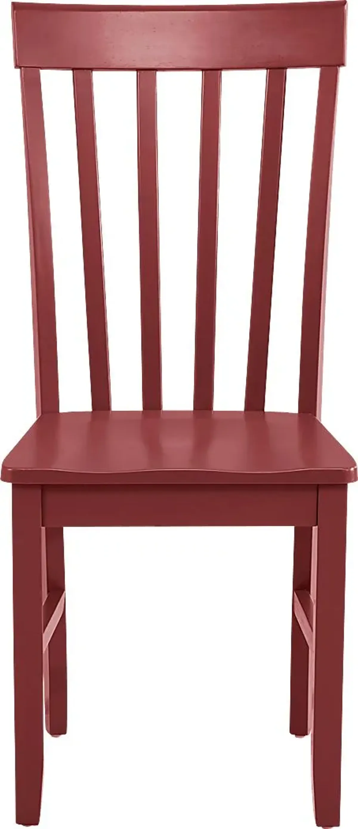Concord White 5 Pc Drop Leaf Dining Room with Red Slat Back Chairs