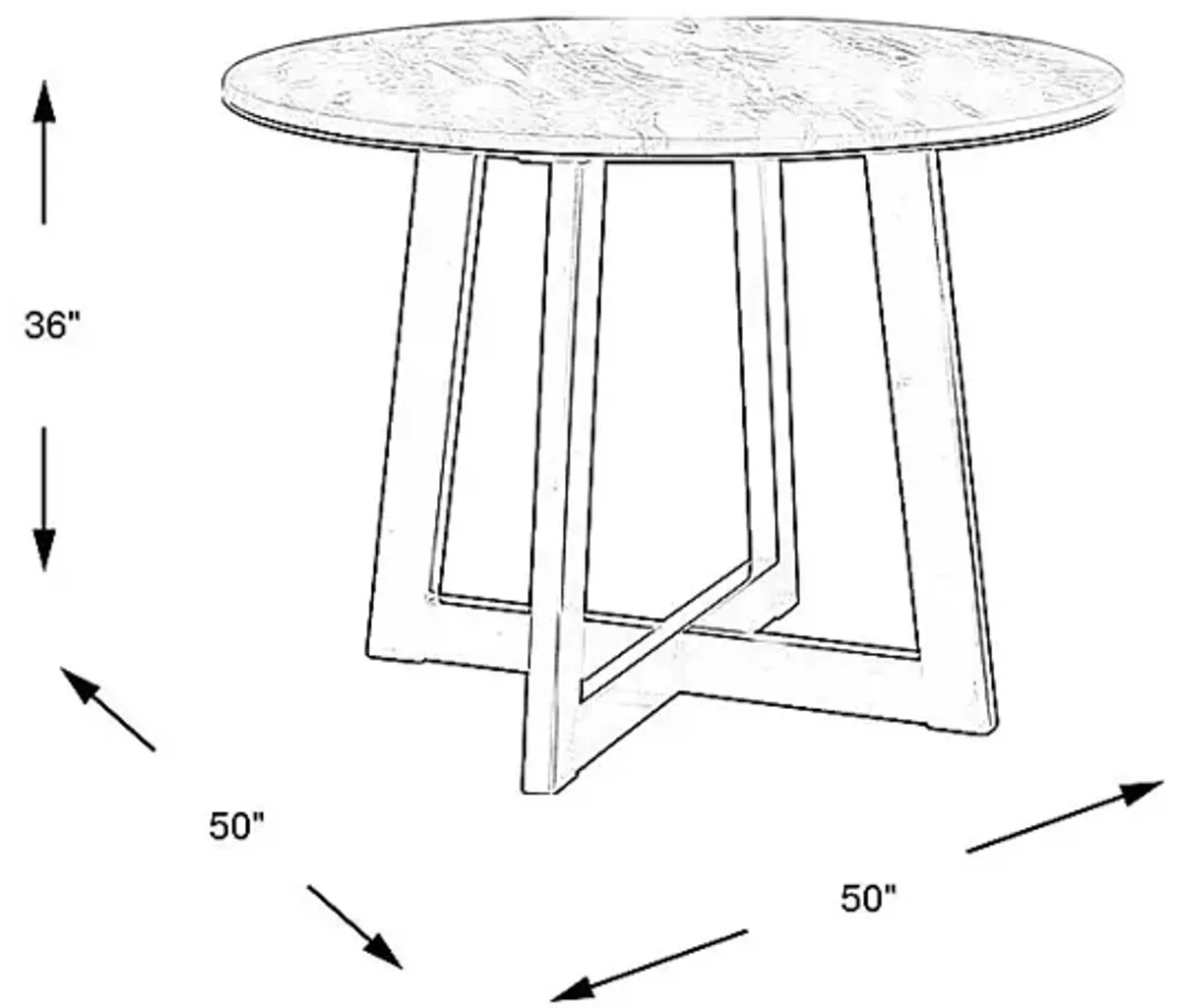 Jarvis White 2 Pc Counter Height Dining Table