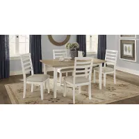 Countryside Cottage Gray 5 Pc Dining Set