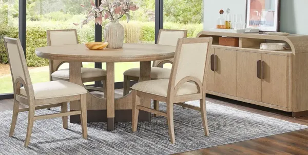 Halverson Honey 5 Pc Round Dining Room
