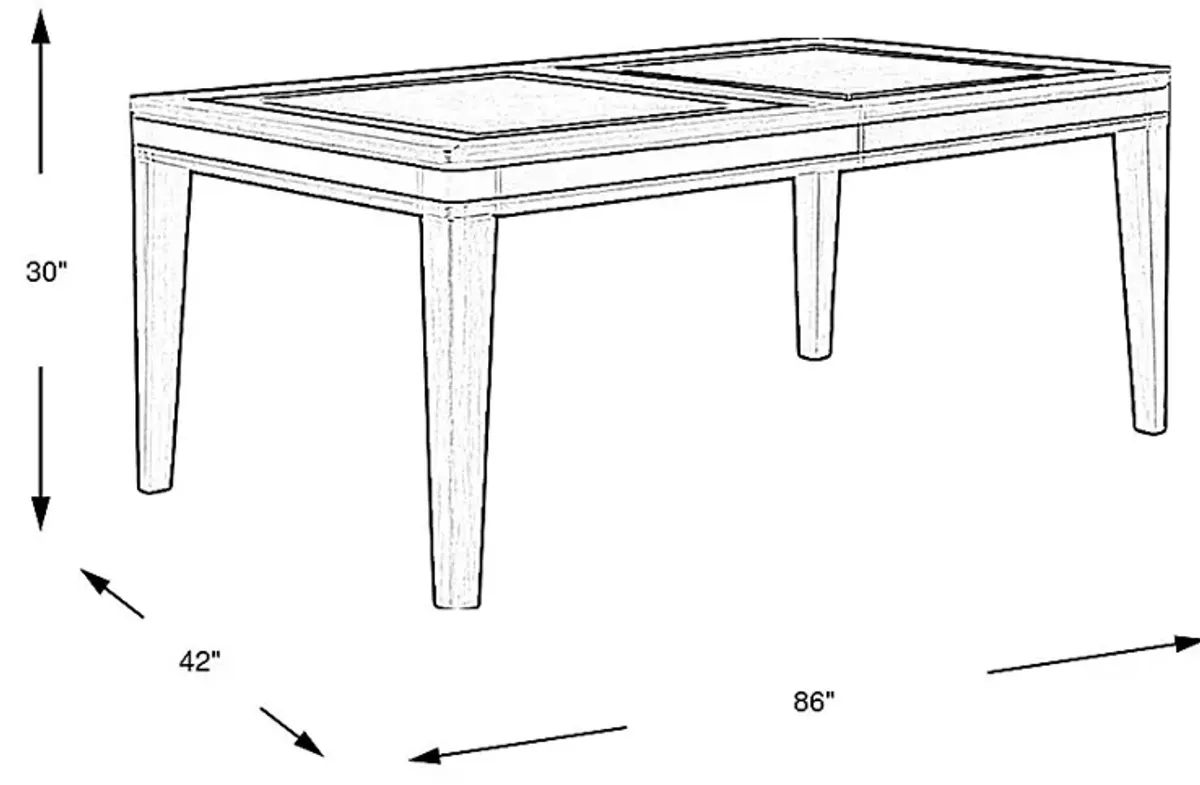 Elko Falls Espresso Dining Table