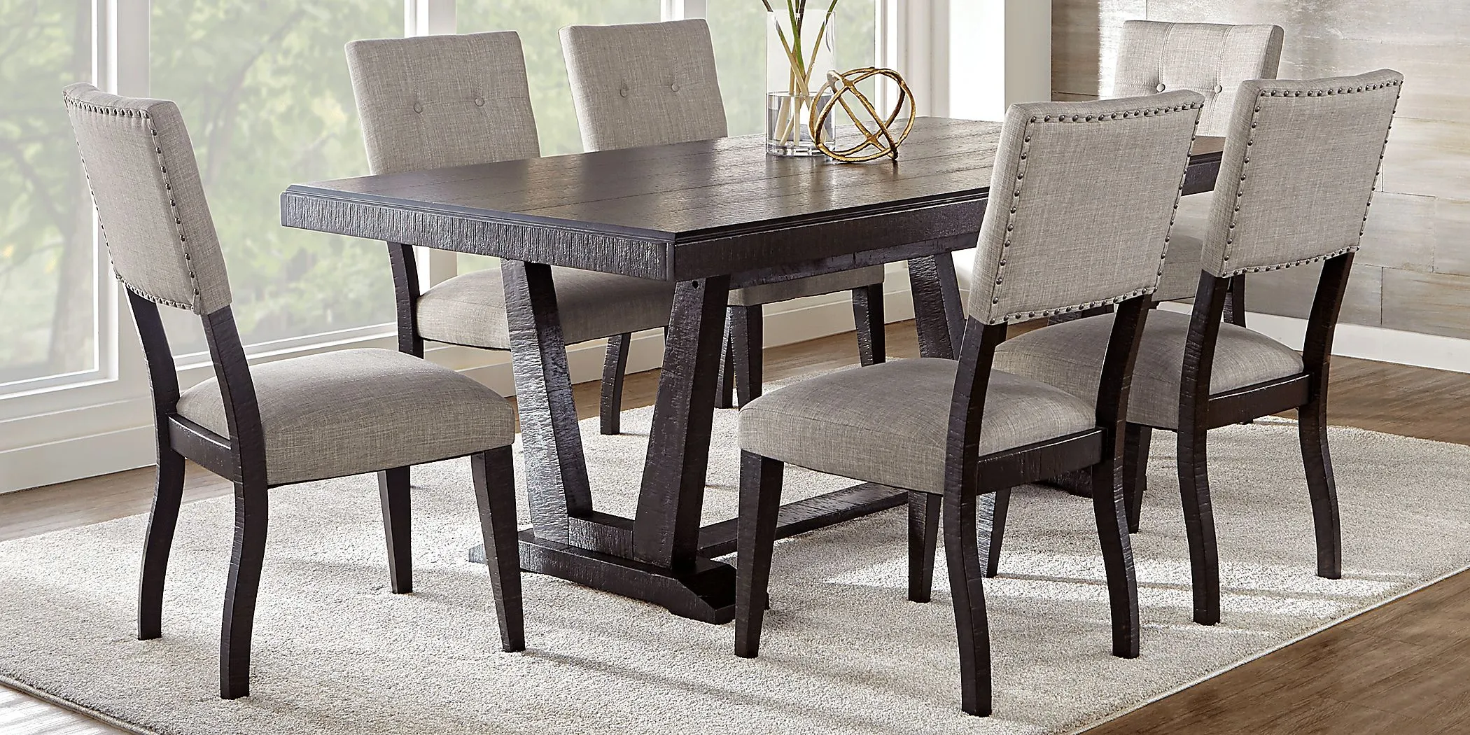 Hill Creek Black 5 Pc Rectangle Dining Room