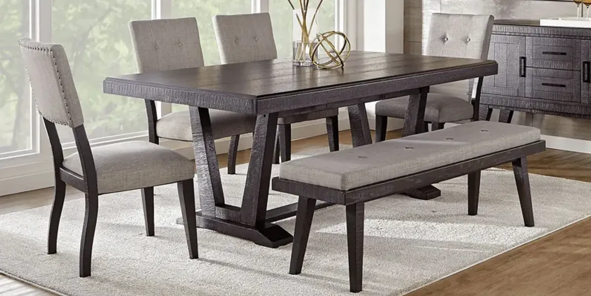 Hill Creek Black Rectangle Dining Table