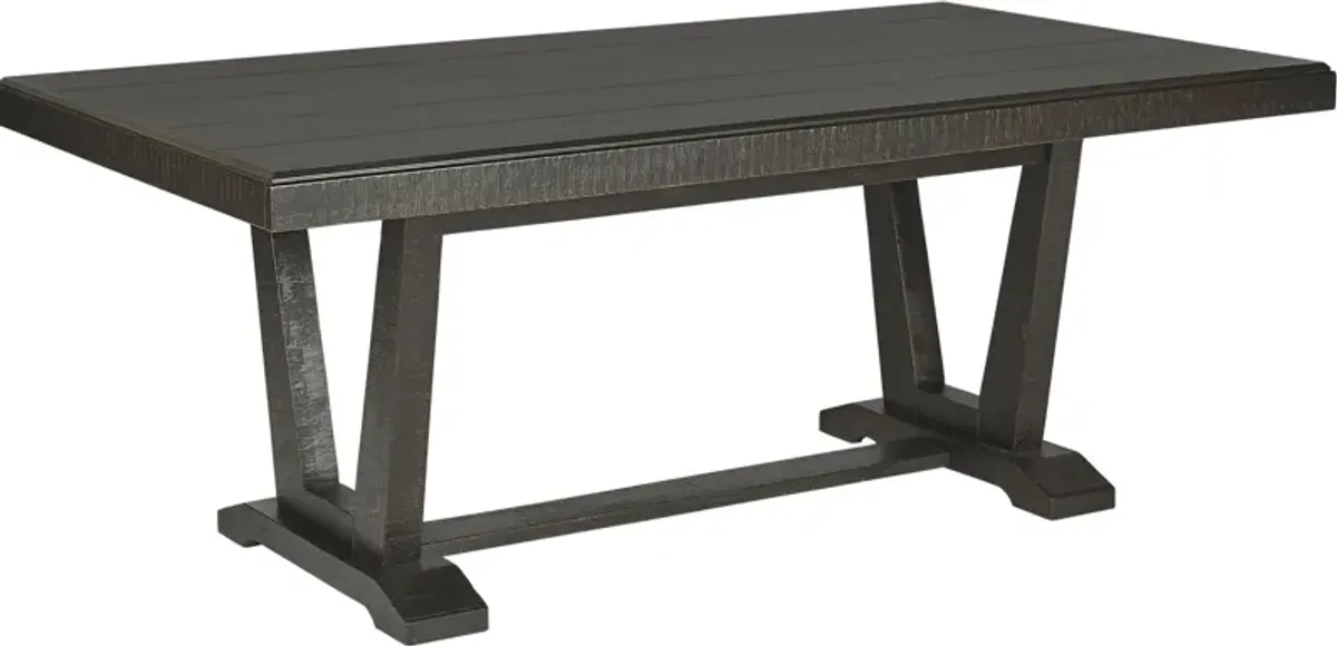 Hill Creek Black Rectangle Dining Table