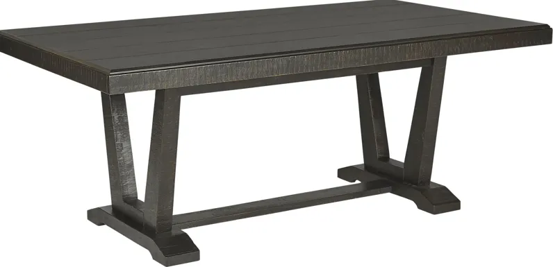 Hill Creek Black Rectangle Dining Table