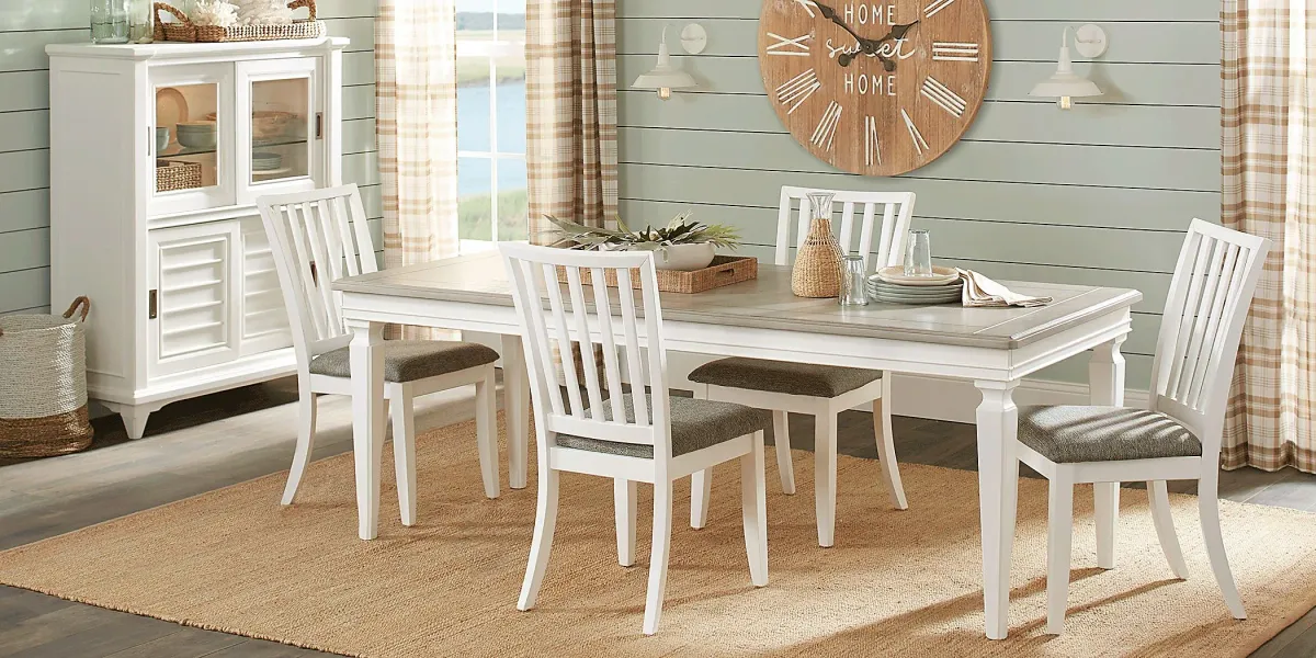 Hilton Head White 5 Pc Dining Room