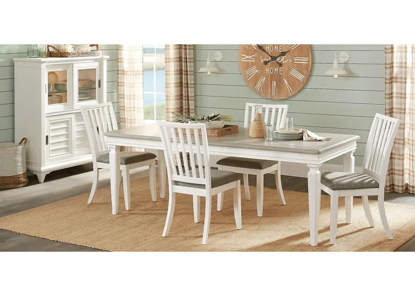 Hilton Head White 5 Pc Dining Room