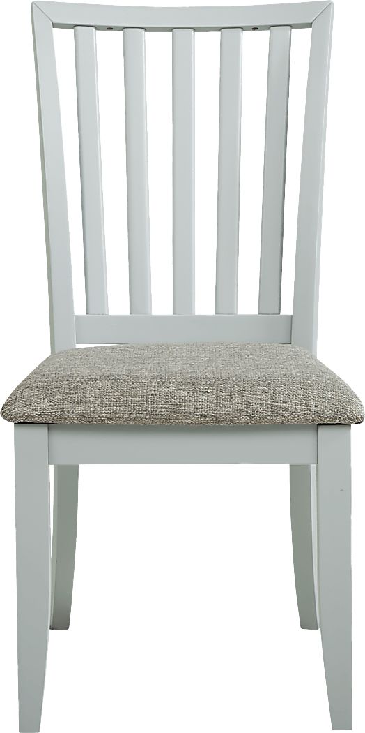 Hilton Head White 5 Pc Dining Room with Mint Side Chairs