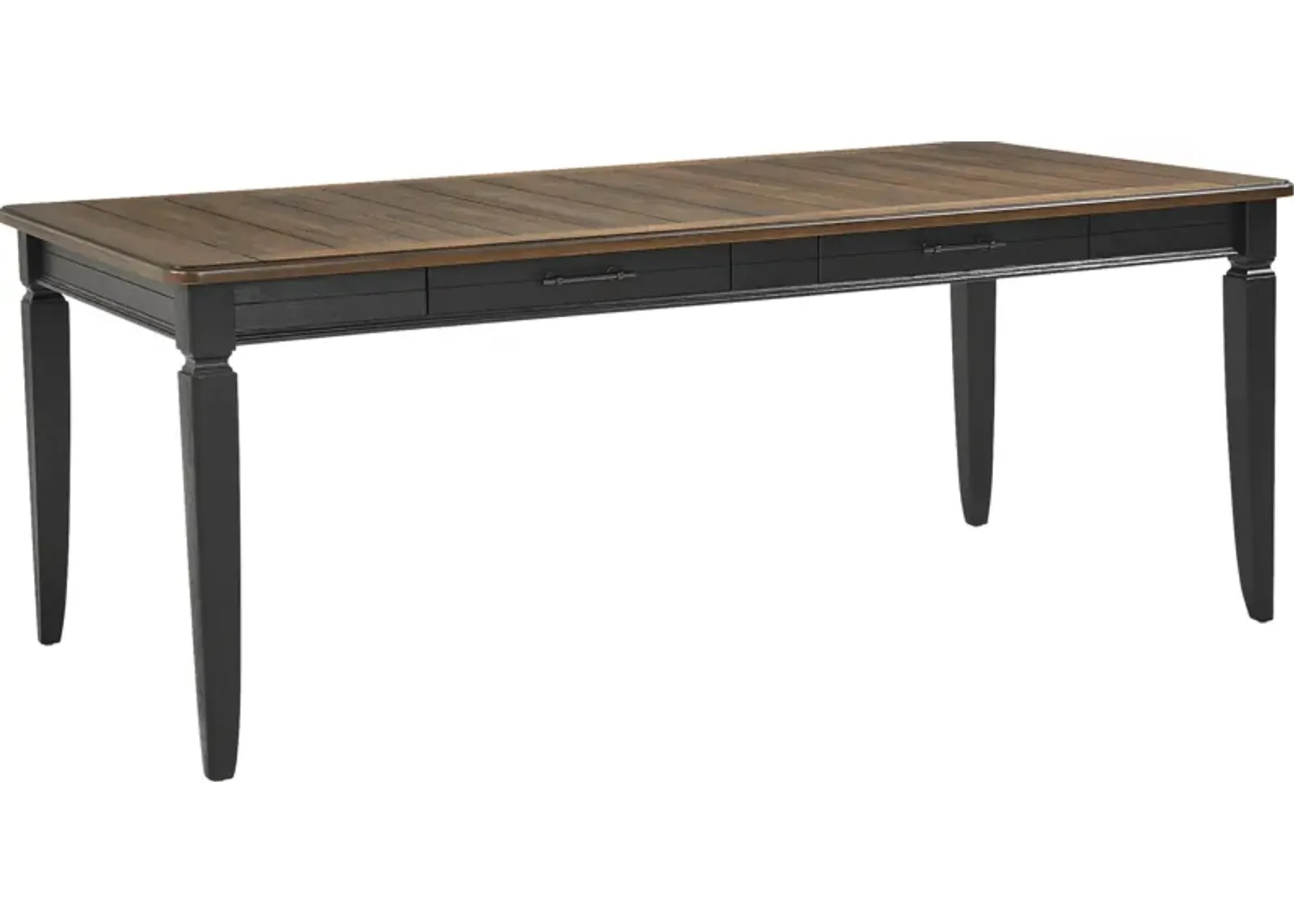 Country Lane Black Rectangle Dining Table