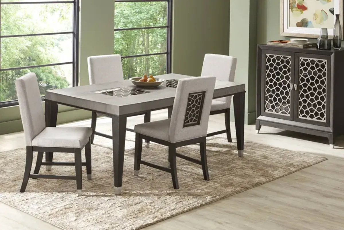 Rosalie Gray 5 Pc Dining Room