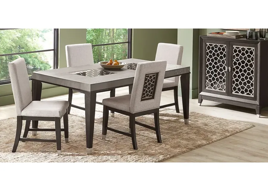 メリ 5/10 Rosalie Gray 5 Pc Dining Room by Rooms To Go | Furniture.com