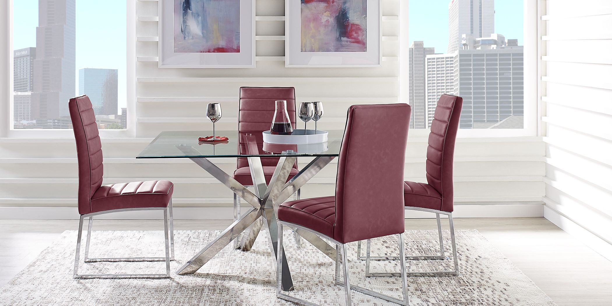 Linton Park Silver Square Dining Table