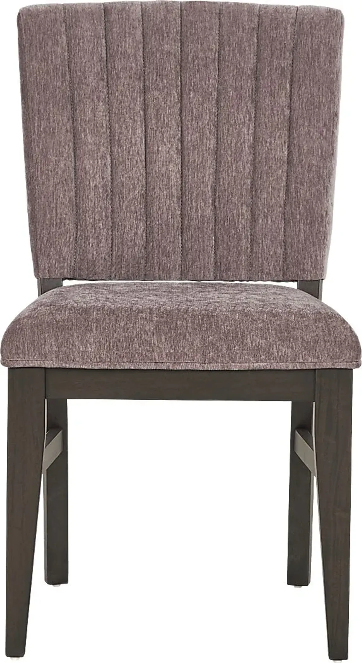 Cheetham Hill Espresso 90 in. 5 Pc Dining Room with Blush Chairs