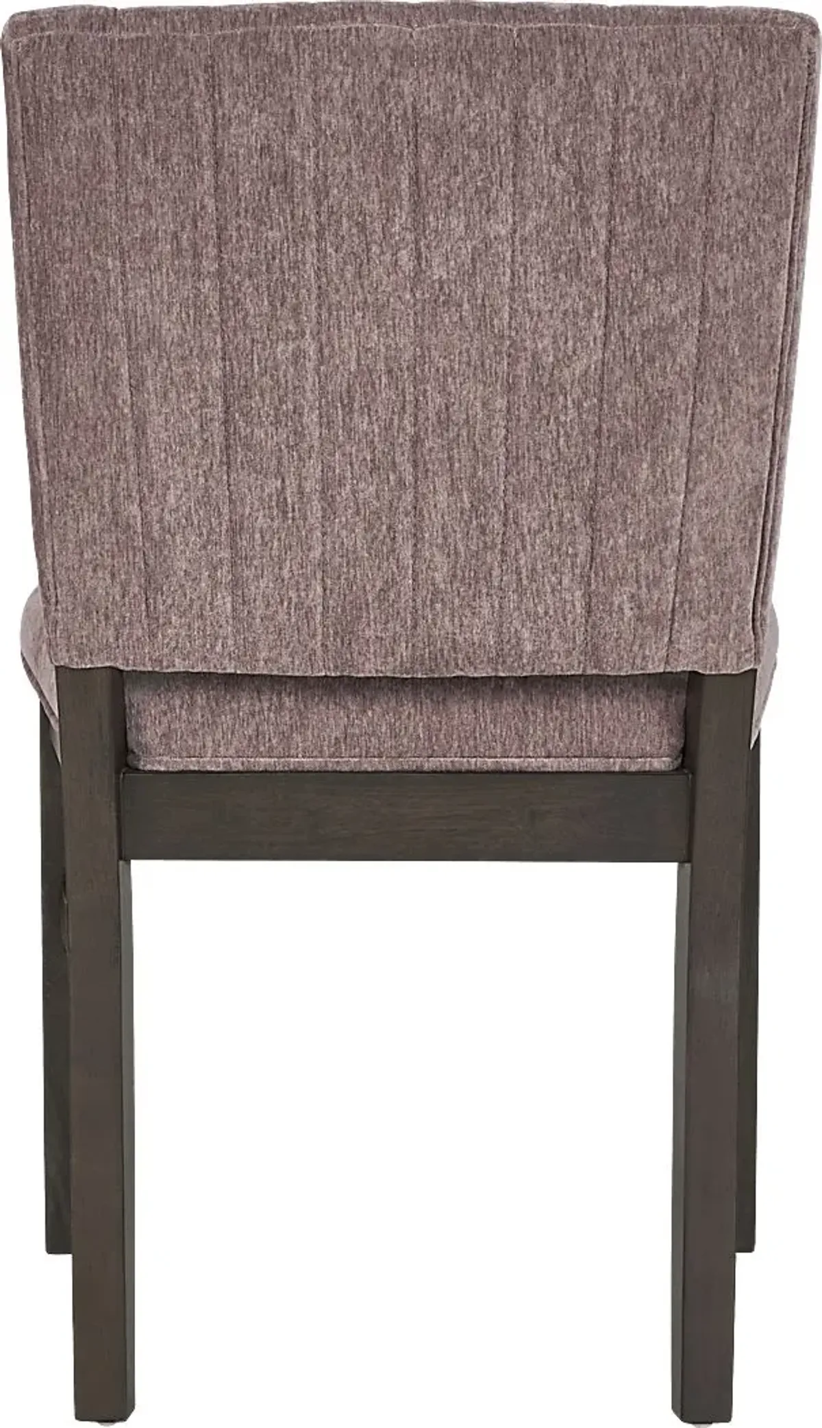 Cheetham Hill Espresso 90 in. 5 Pc Dining Room with Blush Chairs