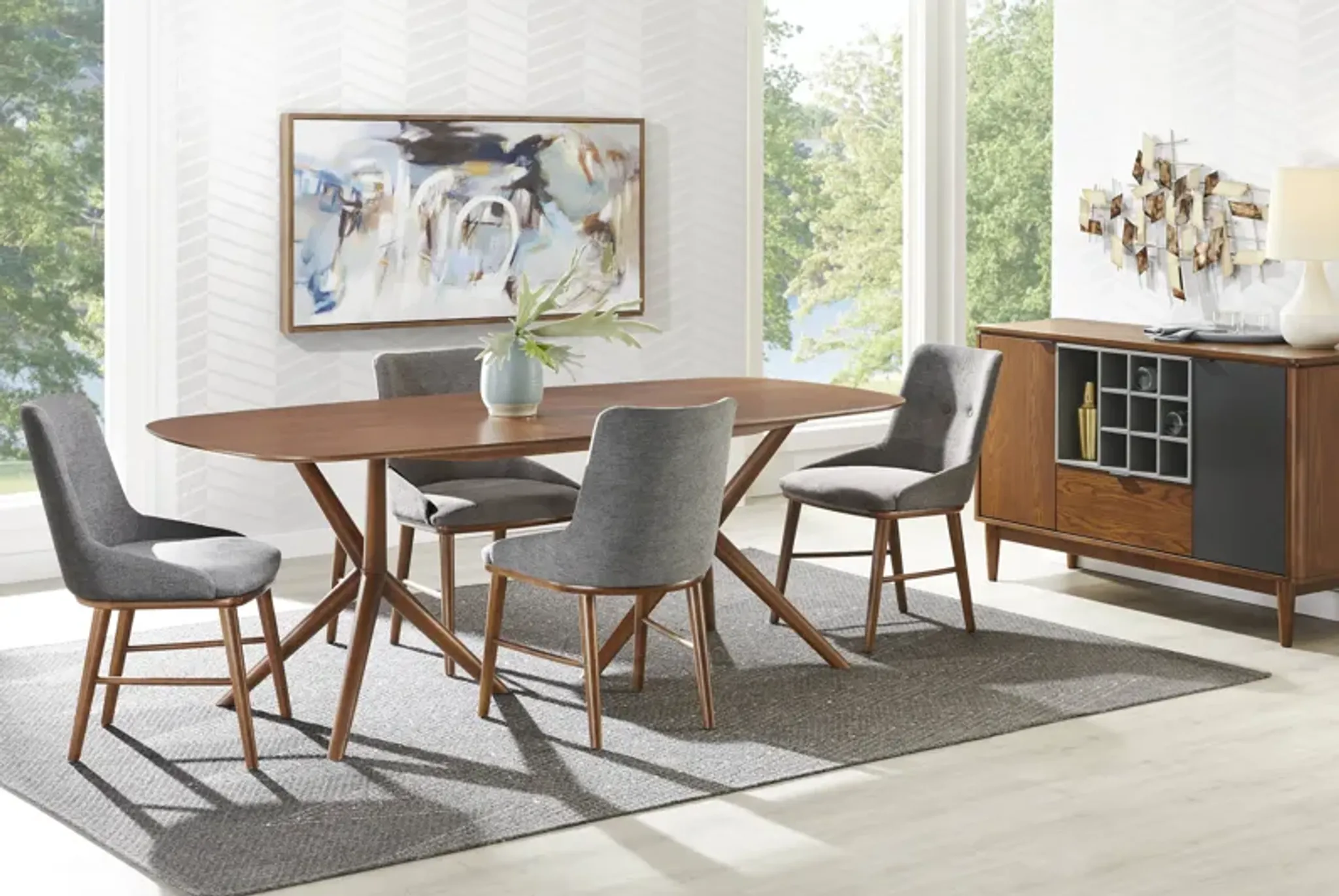 Millbrook Point Walnut Dining Table | Furniture.com