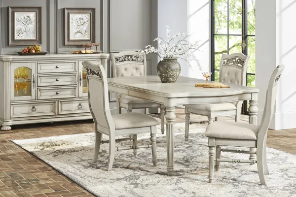 Gallagher Avenue White 5 Pc Dining Room