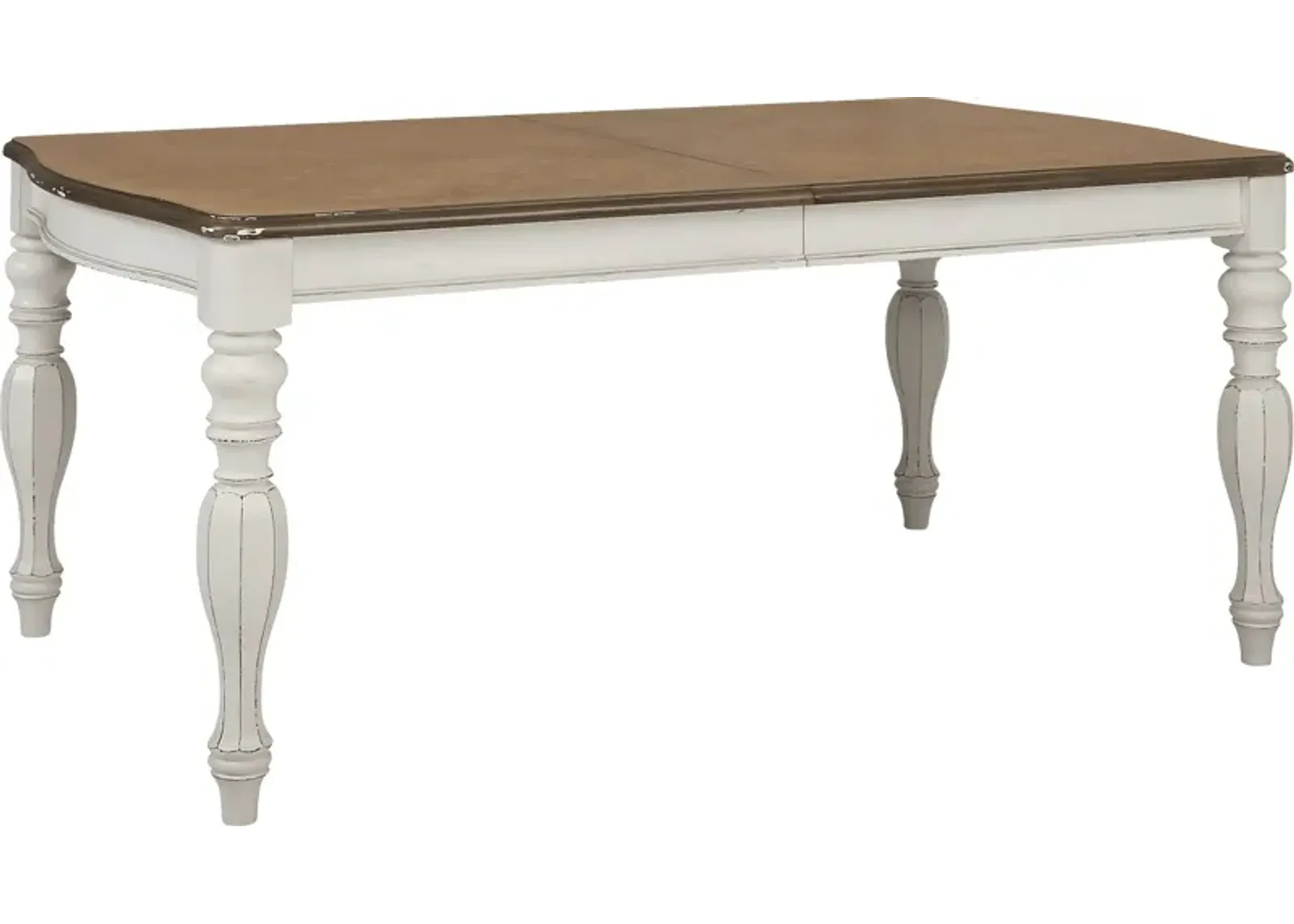 French Market White Rectangle Dining Table