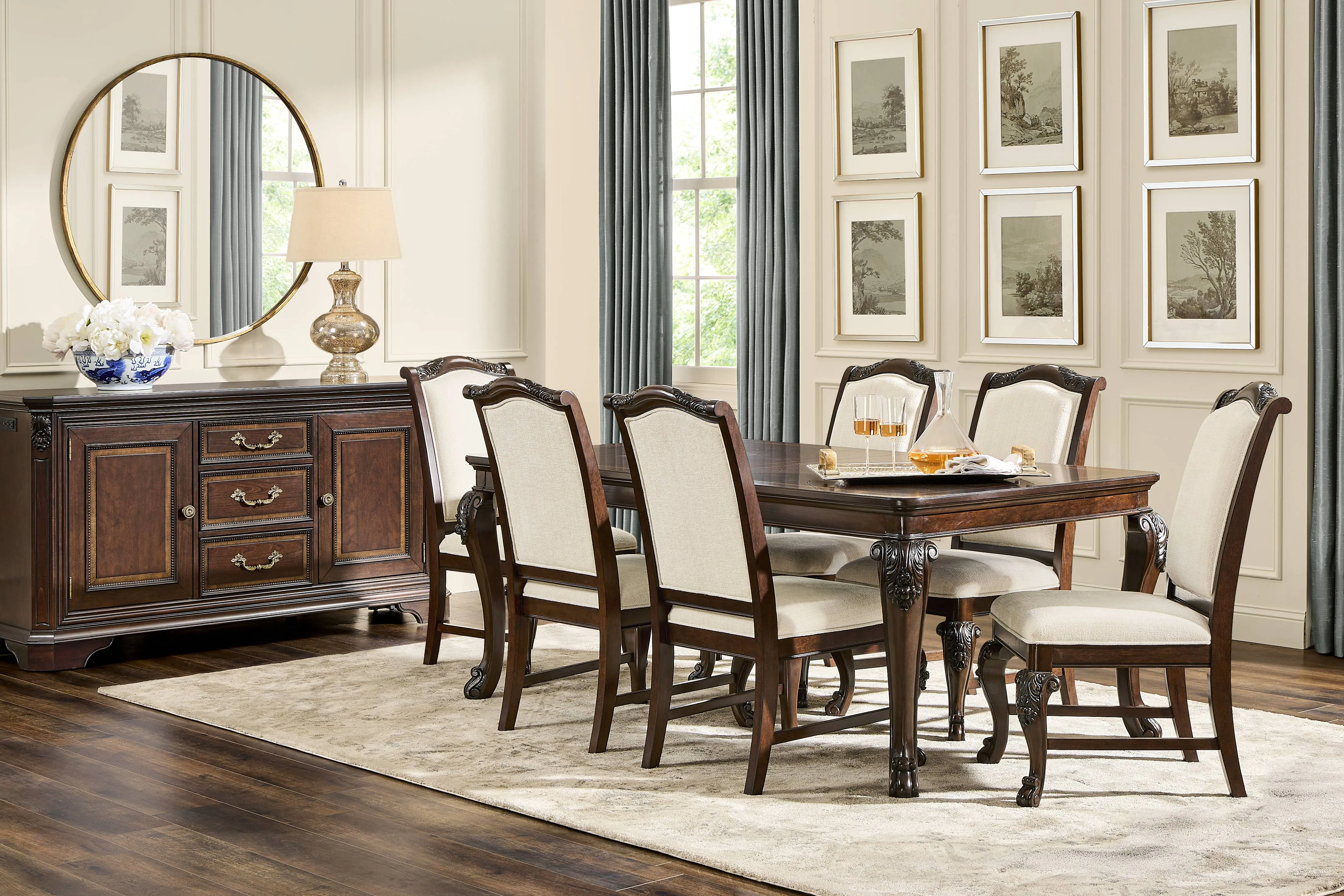Fuller Brown Cherry 5 Pc Dining Room