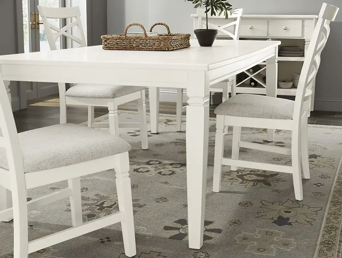 Winslow White Rectangle Dining Table