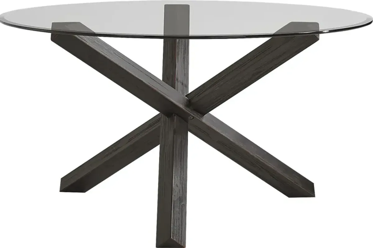 Hollybrooke Black Round Dining Table