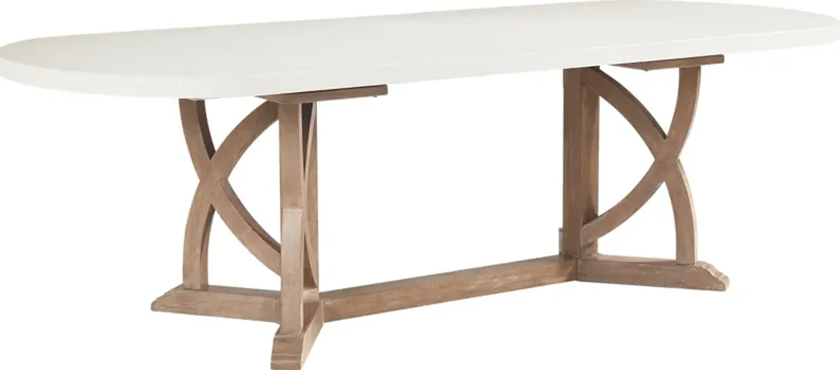 Oakwood Terrace Sand Oval Dining Table