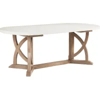 Oakwood Terrace Sand Oval Dining Table