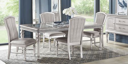 Starlet Lane Silver Rectangle Dining Table