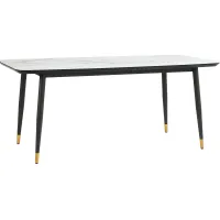 Portland Square White Rectangle Dining Table