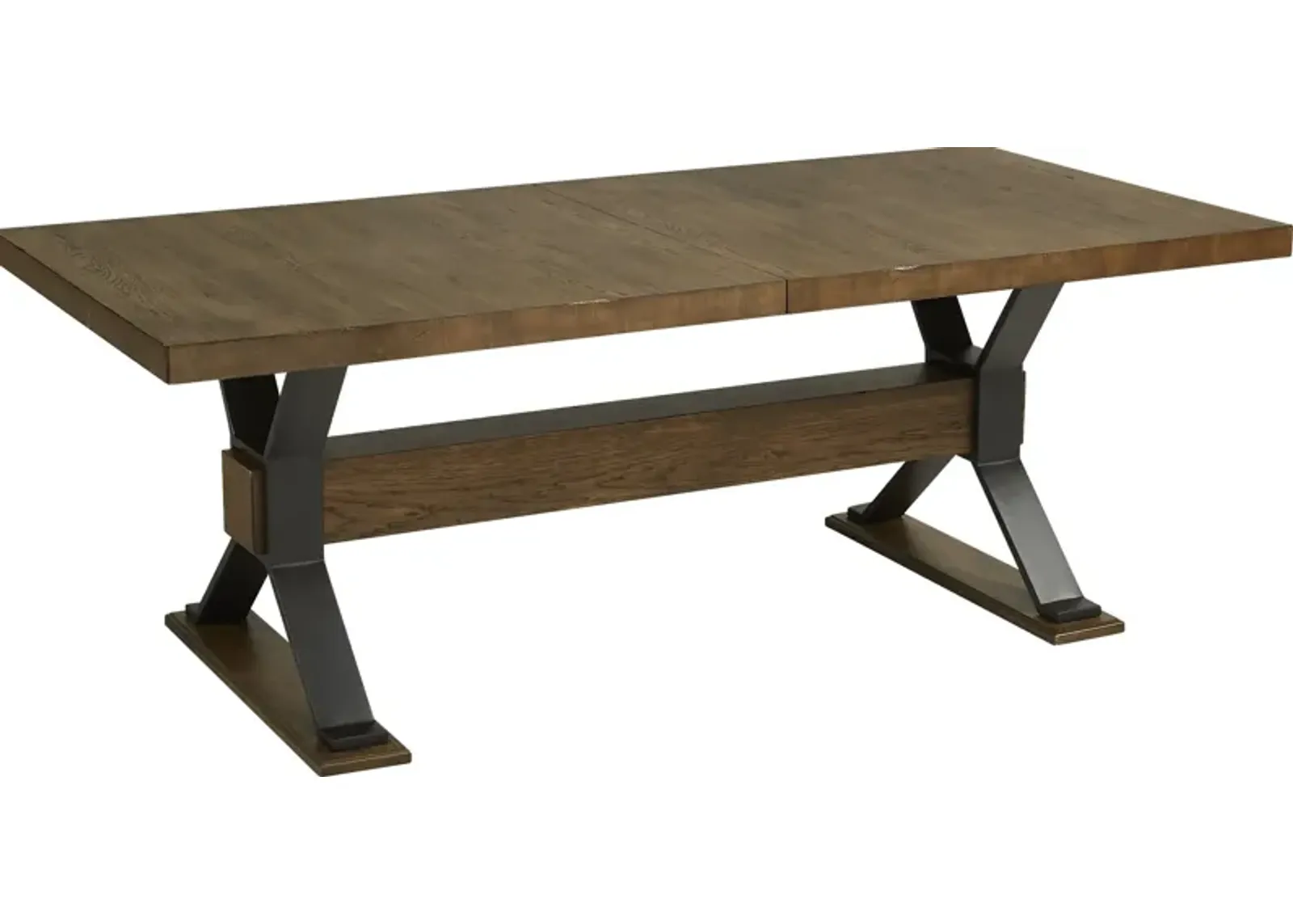 Hazelnut Woods Brown 84-102 in. Dining Table