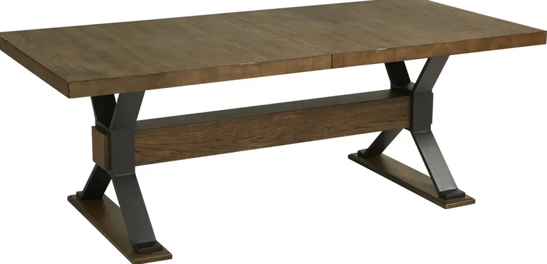 Hazelnut Woods Brown 84-102 in. Dining Table