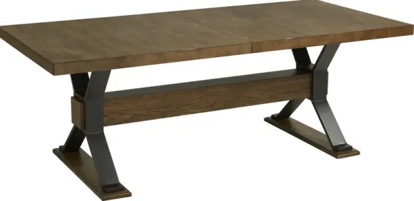Hazelnut Woods Brown 84-102 in. Dining Table