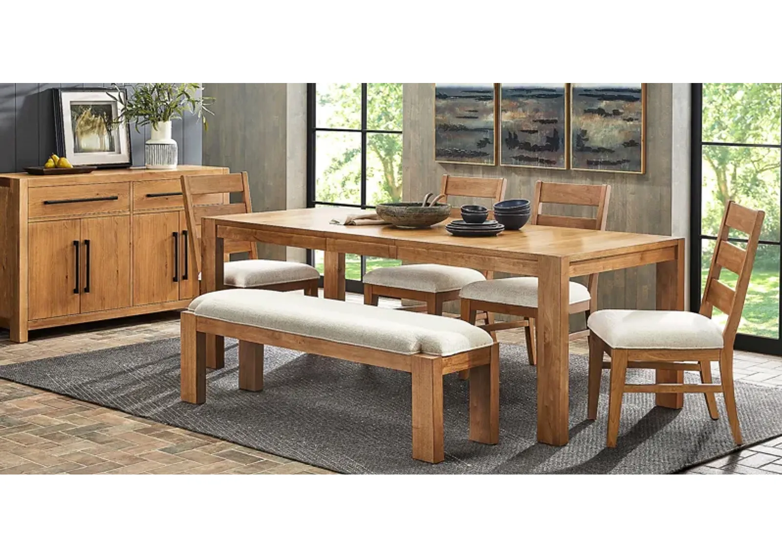 Ithaca Natural 6 Pc Dining Room