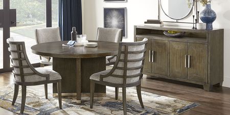 Taylor Trace Brown Round Dining Table