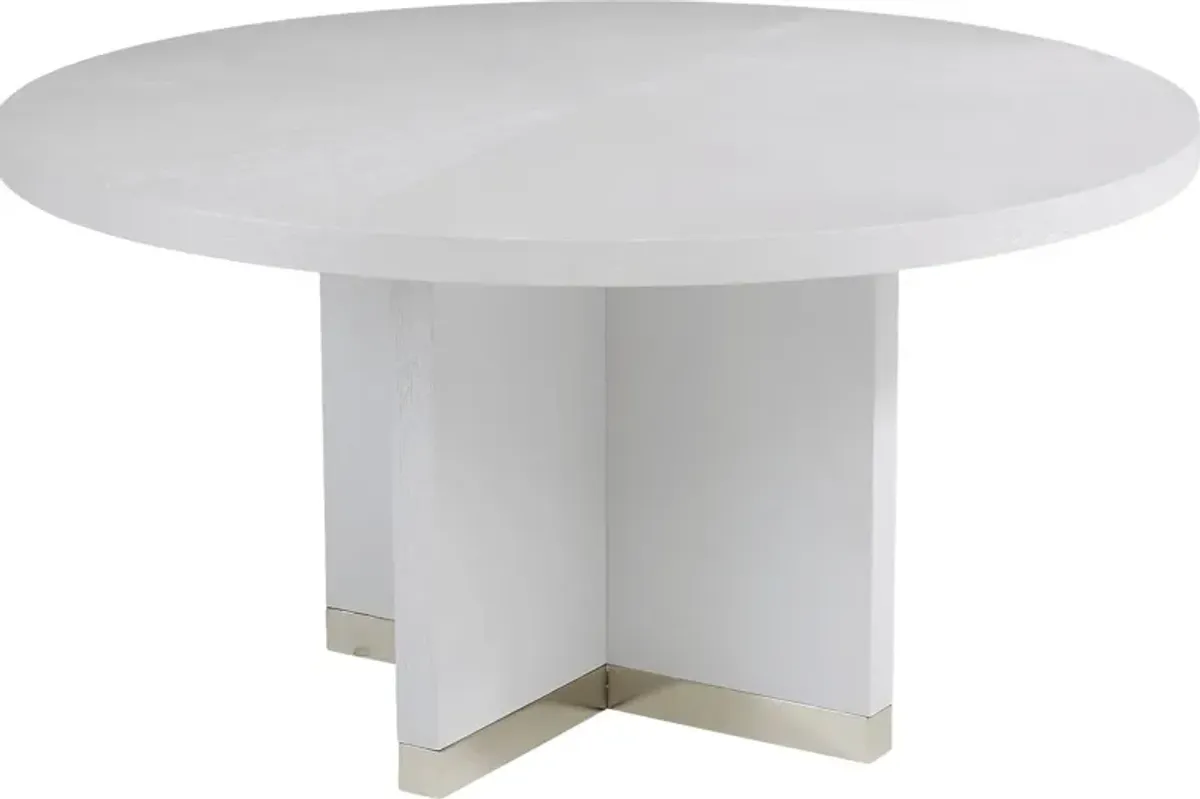 Taylor Trace White 5 Pc Round Dining Room