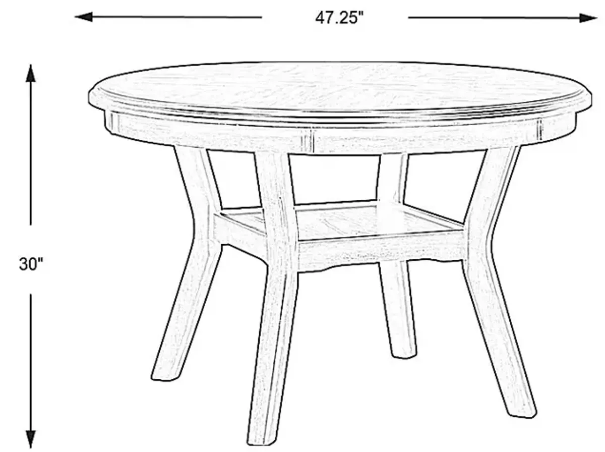 Brookgate Gray Round Dining Table