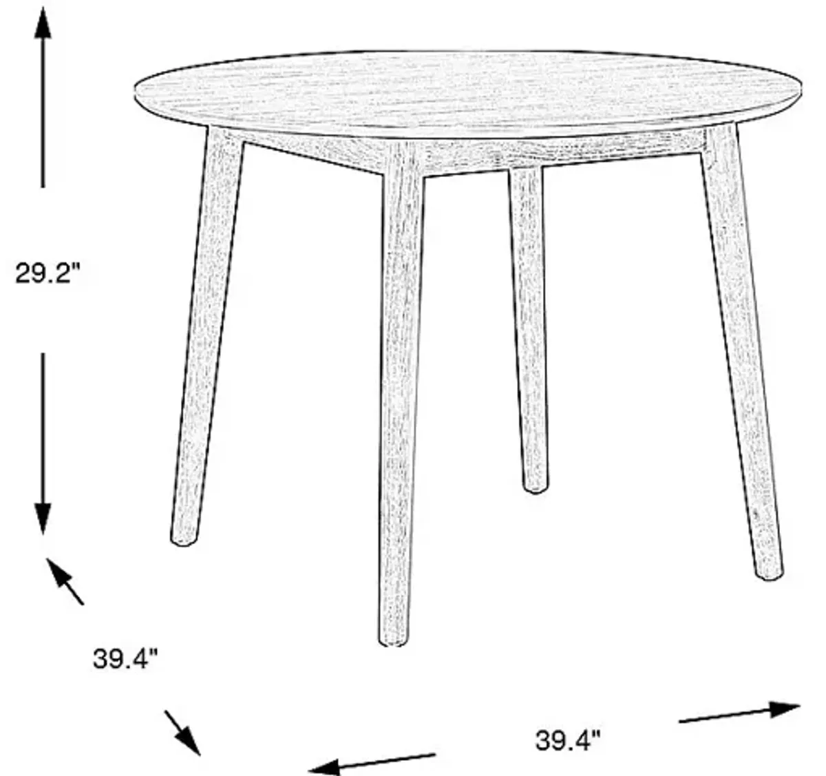 Watertown Black Round Dining Table