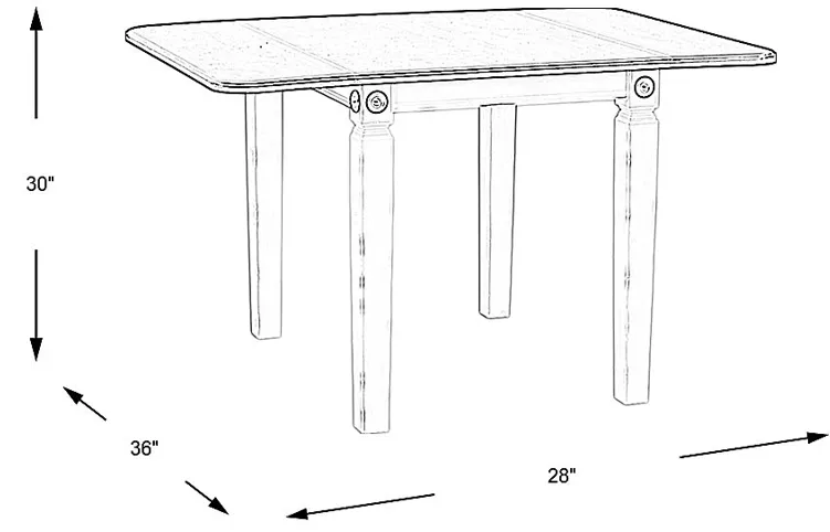 Velino White Rectangle Dining Table