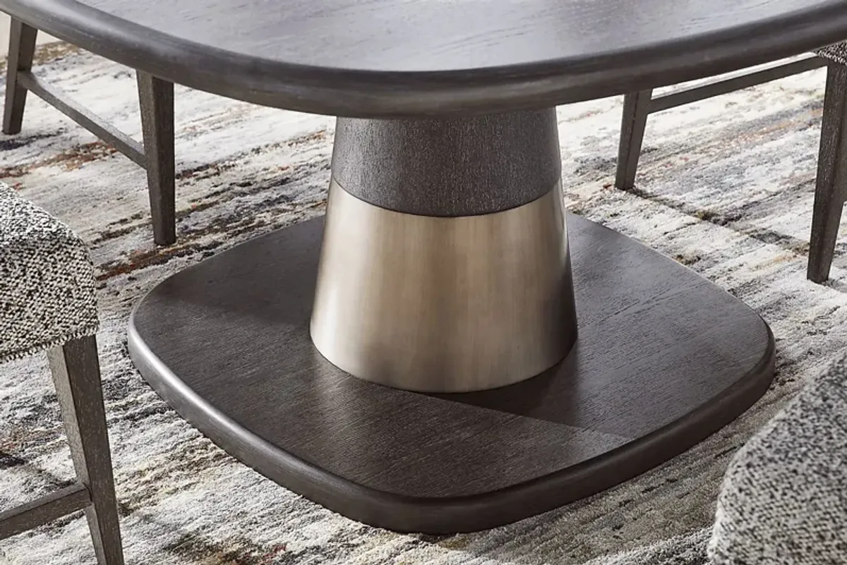 Preston Heights Gray Round Dining Table