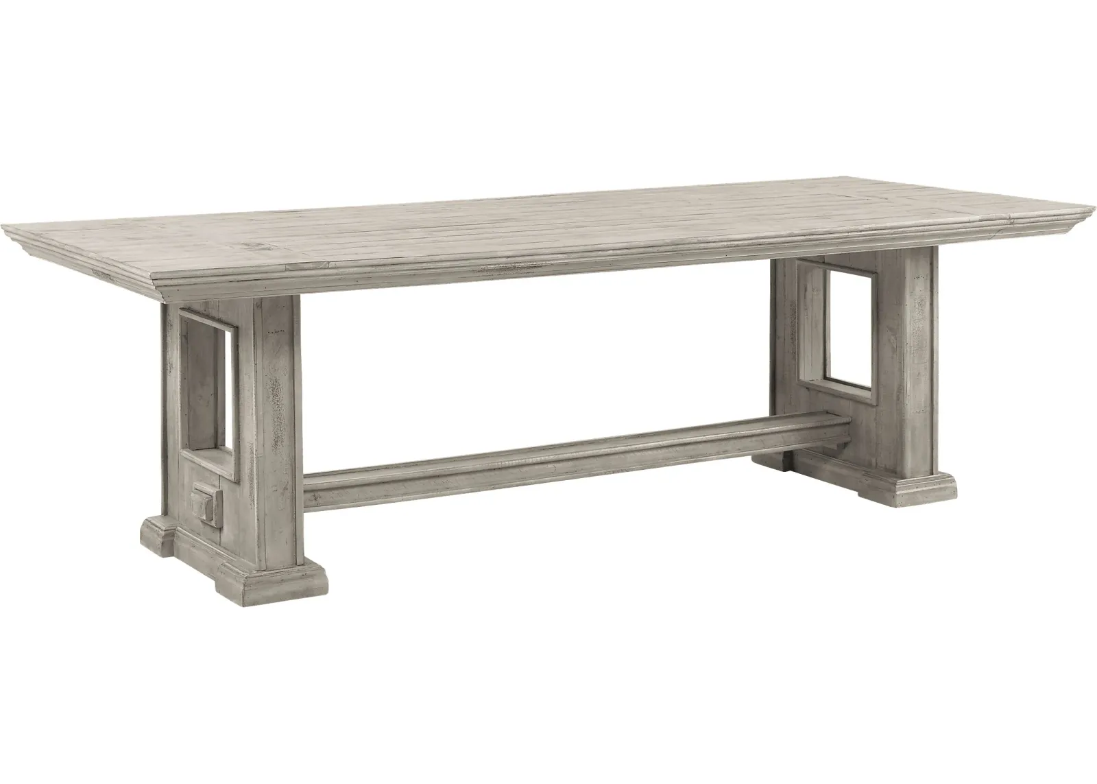 Pine Manor Gray 102 in. Dining Table