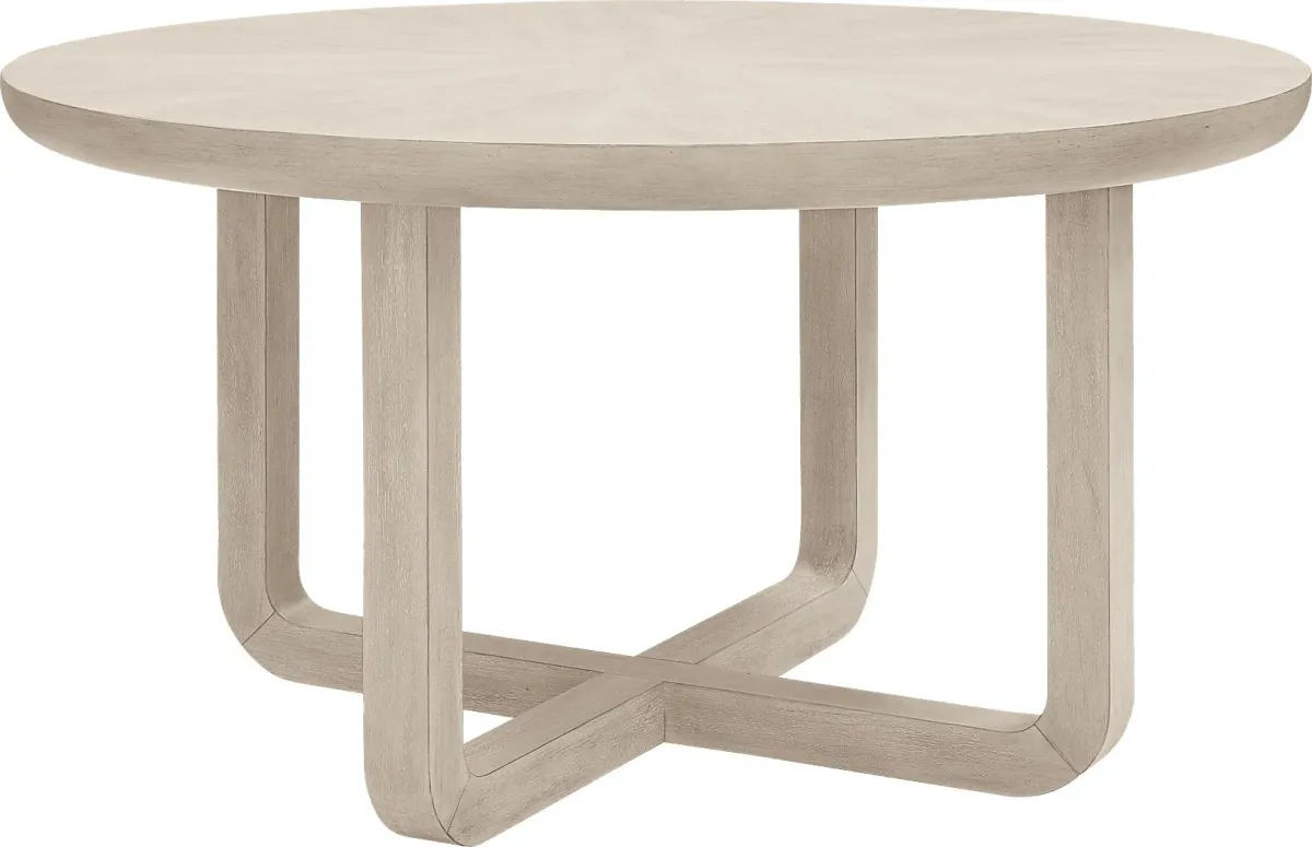 Canyon Light Gray 5 Pc Round Dining Room with Upholstered Chairs