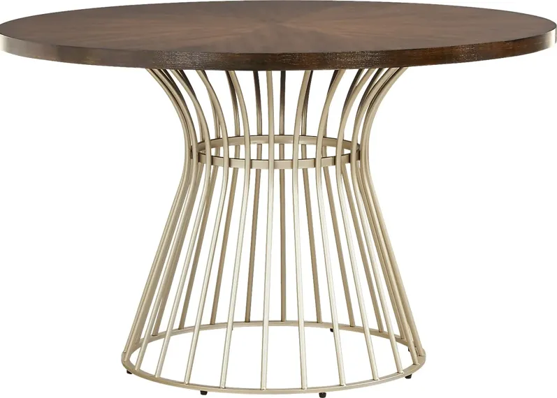 Calisi Brown Round Dining Table