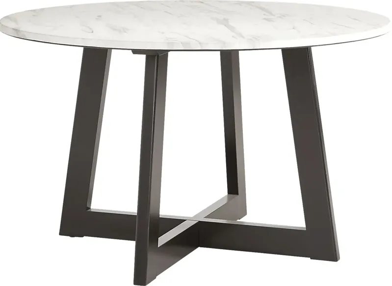 Jarvis White 2 Pc Round Dining Table