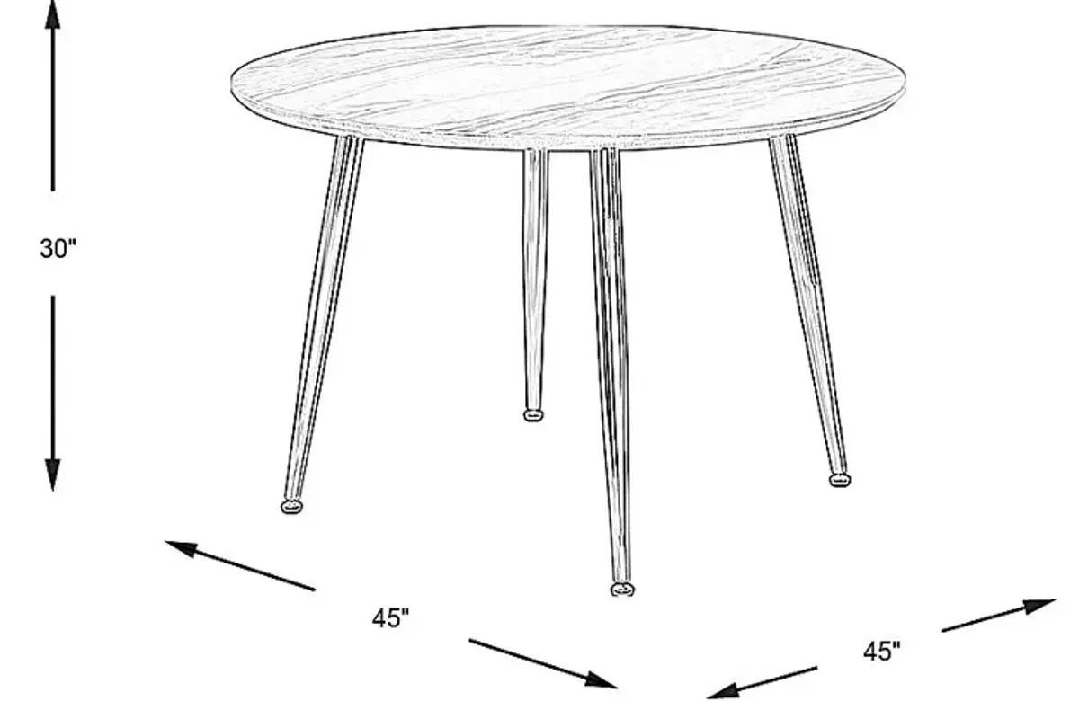 Pressley White Dining Table