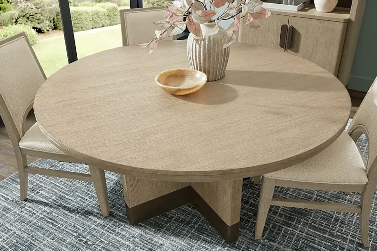 Halverson Honey Round Dining Table