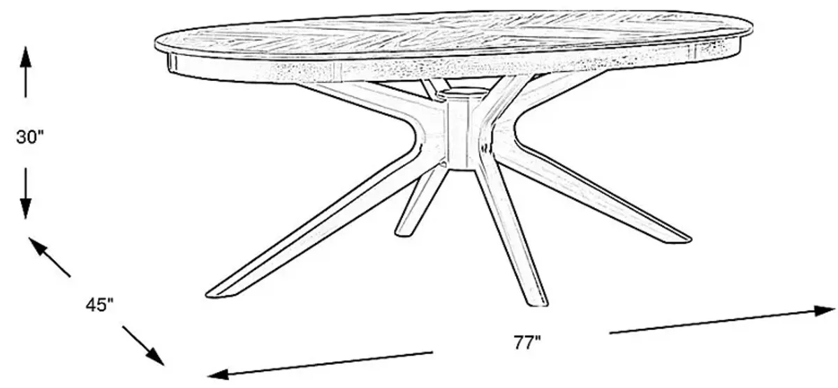 Palmetto Grove Walnut Dining Table